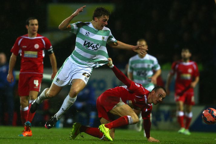 Yeovil hafði betur gegn Stanley í 2. umferð bikarsins en tapaði 2-0 fyrir United.