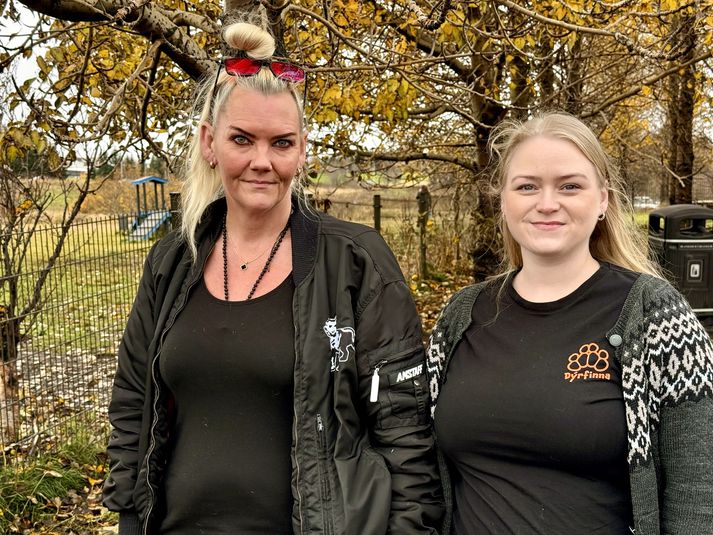 Freyja Kjartansdóttir, formaður Félags ábyrgra hundaeigend og Annar Margrét Áslaugardóttir, formaður Dýrfinnu.