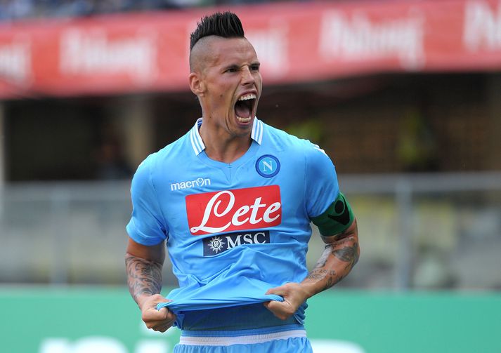 Marek Hamsik var lengi fyrirliði Napoli.