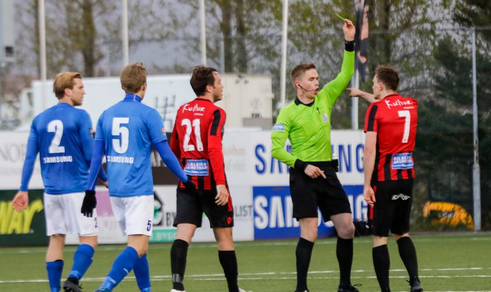 Helgi Mikael Jónasson dæmir leik Lincoln Red Imps og FC Köbenhavn næsta fimmtudag.