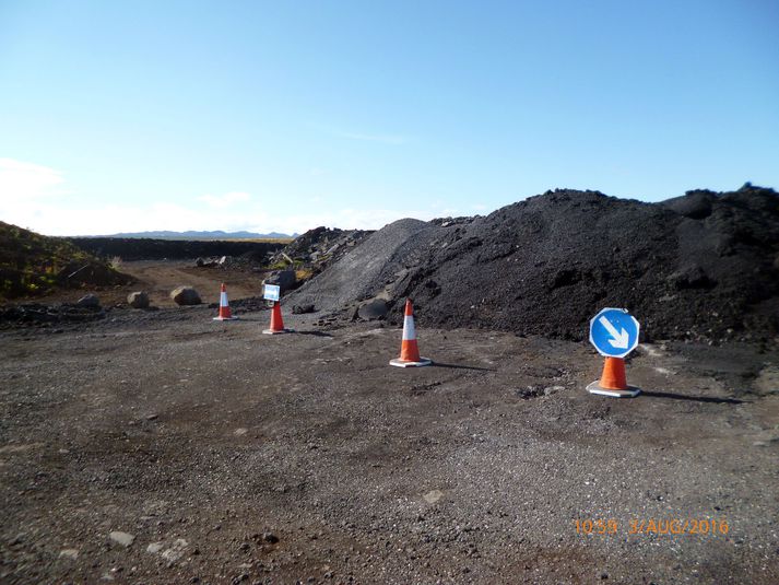 Söfnunin hefur staðið yfir lengi og mikið magn er komið á svæðið.