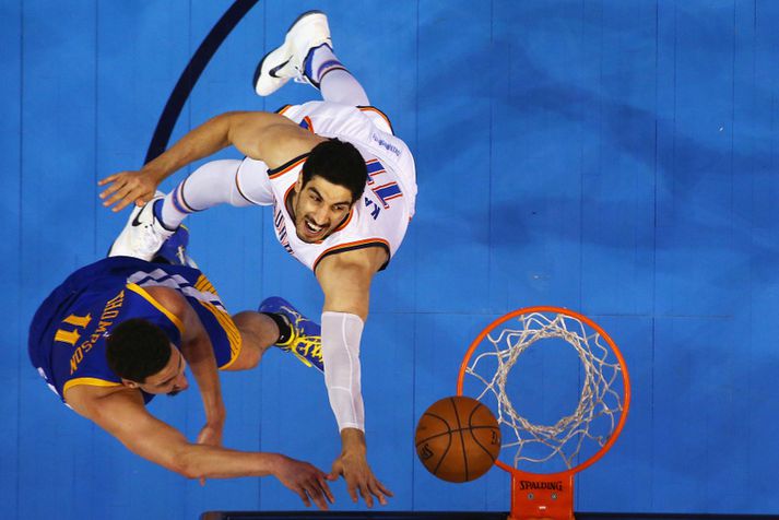 Enes Kanter í leik með Oklahoma City Thunder.