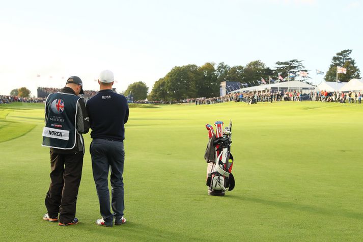 Alexander Noren er með forystuna á breska Masters mótinu.