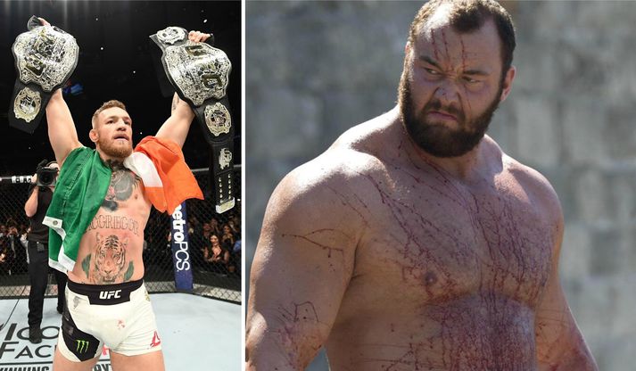 Conor McGregor og Hafþór Júlíus Björnsson.