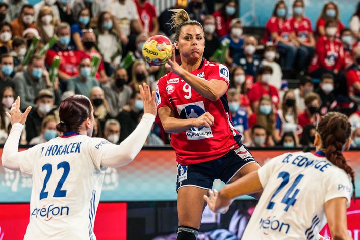 Nora Mørk er ein skærasta stjarna norska handboltalandsliðsins.