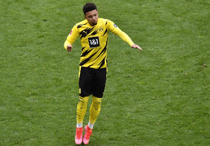 Manchester United þarf að bæta tilboð sitt í Jadon Sancho.