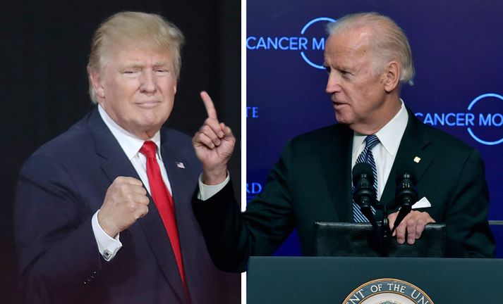 Donald Trump og Joe Biden.