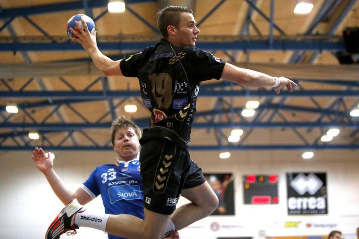 Kristján Orri Jóhannsson skoraði níu mörk í dag.