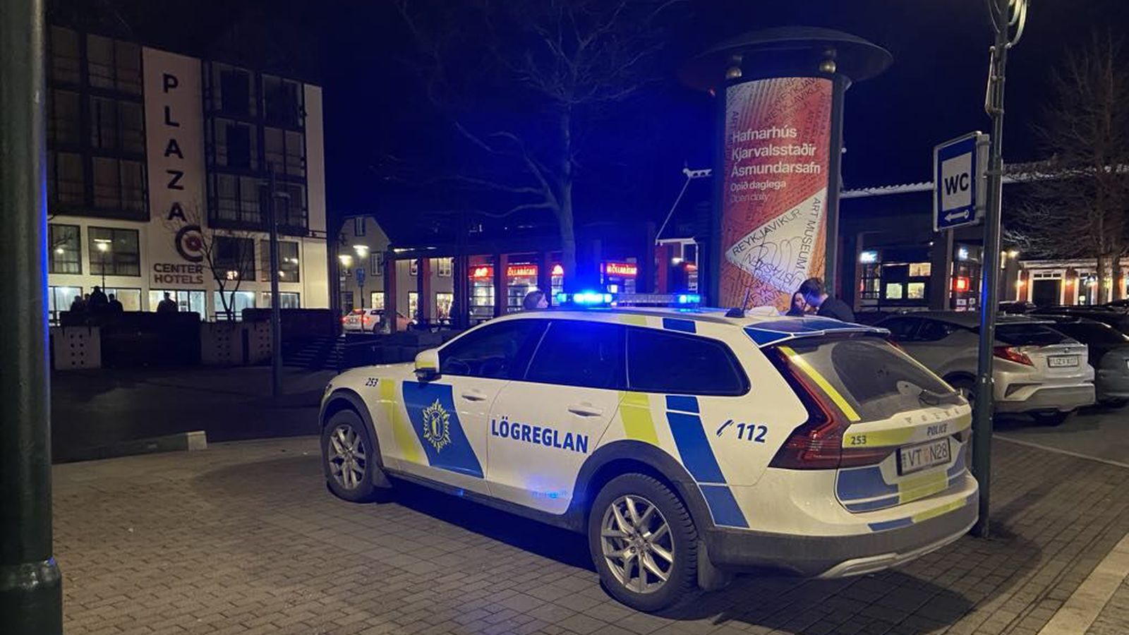 Tveir í varð­haldi vegna hópárásar í mið­bæ