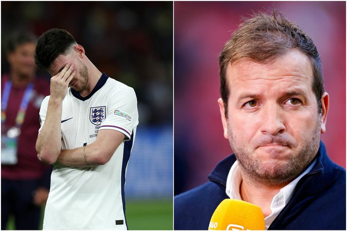 Rafael van der Vaart var ekki hrifinn af því sem hann sá frá Declan Rice á nýafstöðnu Evrópumóti.