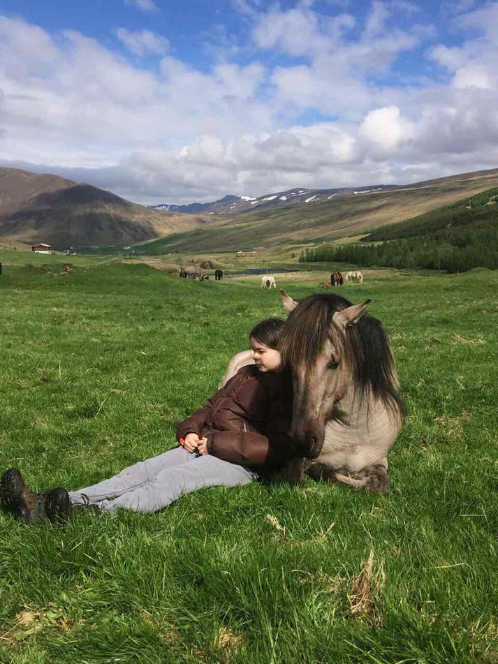 Mósan ásamt Guðrúnu Þóru Björgvinsdóttur.