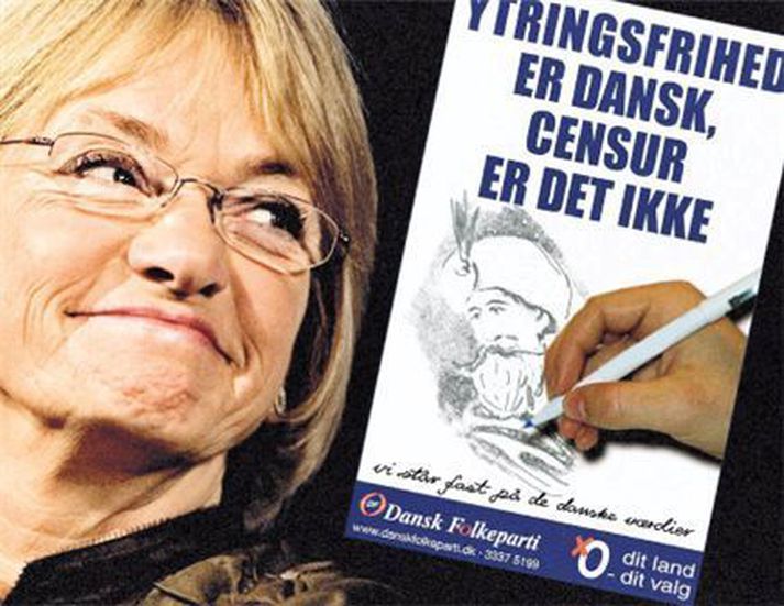 Hið umdeilda auglðýsingaplakat.