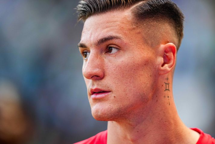 Benjamin Sesko er leikmaður RB Leipzig en líklegast á förum til Manchester United.