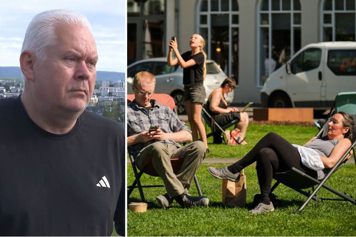 Óli Þór Árnason veðurfræðingur segir raunhæfan möguleika að hitamet falli á morgun.