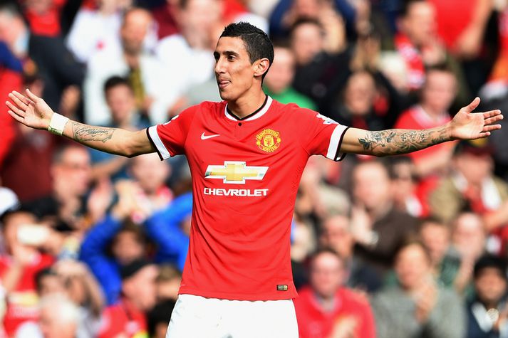 Dvöl Di María á Old Trafford var ekki löng.