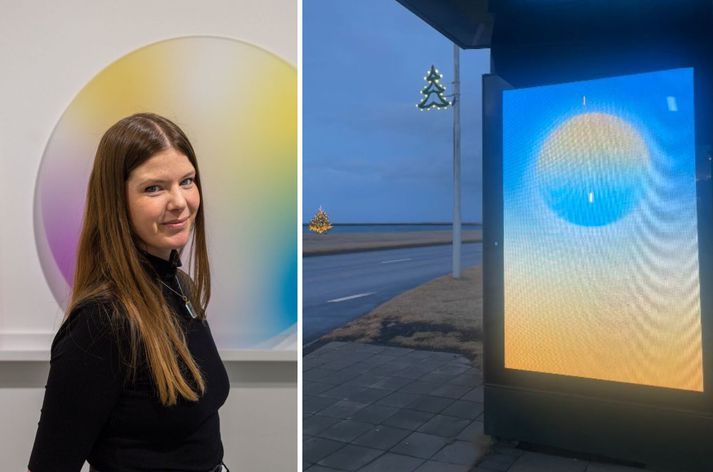 Þórdís Erla Zoega er höfundur Sólarhings sem mun prýða auglýsingaskjái borgarinnar.