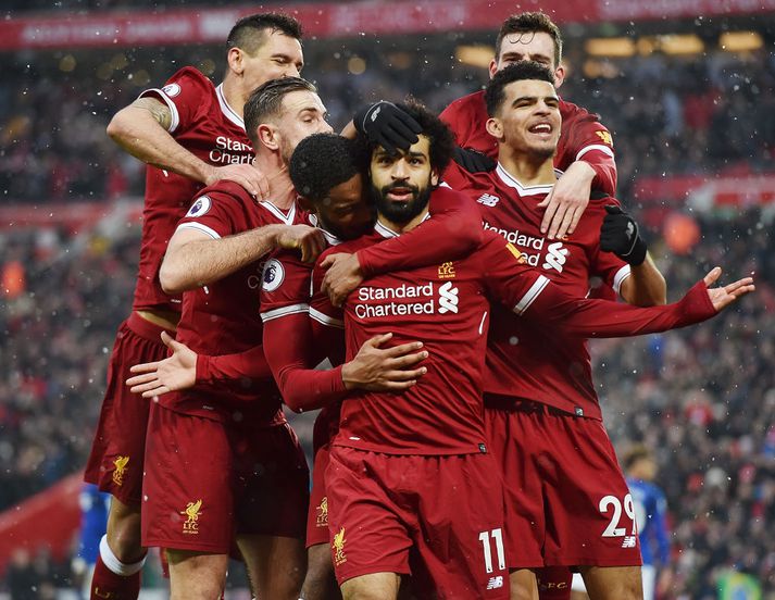 Salah skoraði tvö mörk í dag, en þau dugðu ekki til sigurs gegn Tottenham