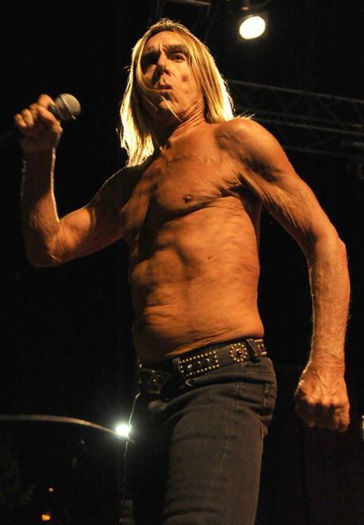 Töffarinn Iggy Pop kemur fram á tónleikunum.