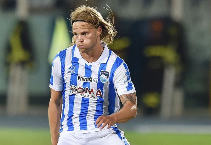 Birkir Bjarnason í leik með Pescara.