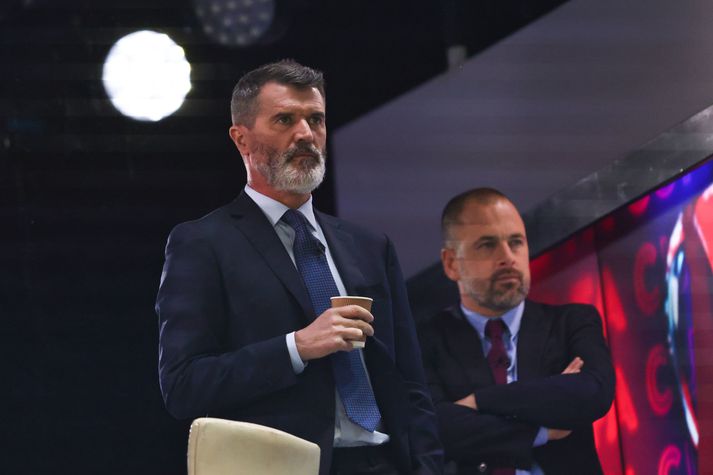 Roy Keane komst í hann krappann í gær.