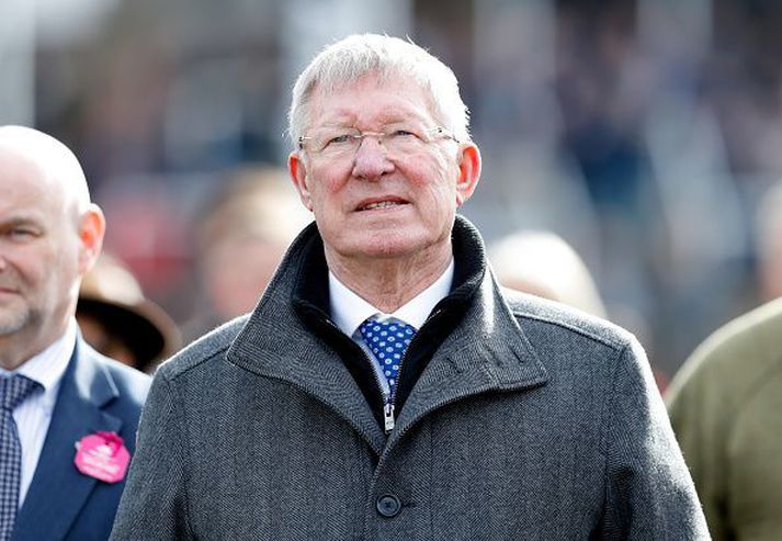 Sir Alex á Cheltenham Festival fyrr á þessu ári en hann er mikill hestamaður.