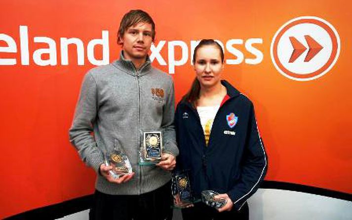 Jakob Sigurðarson og Kristrún Sigurjójnsdóttir voru valin bestu leikmennirnir í gær