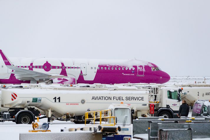 Vél WOW air TF-GPA hefur verið kyrrsett á Keflavíkurflugvelli síðan í mars.