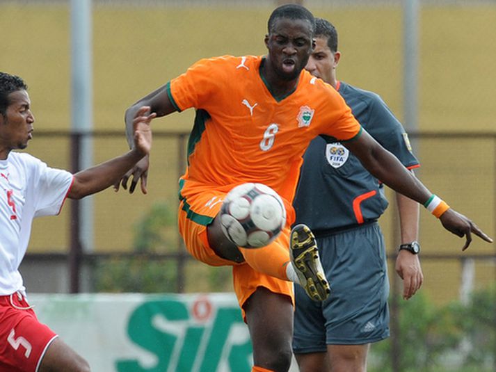 Yaya Toure, miðjumaður Barcelona og Fílabeinsstrandarinnar.
