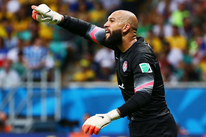 Tim Howard einbeitir sér nú að Everton og börnunum.