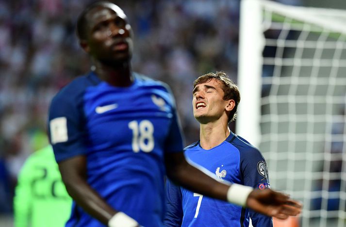 Griezmann svekktur í kvöld.