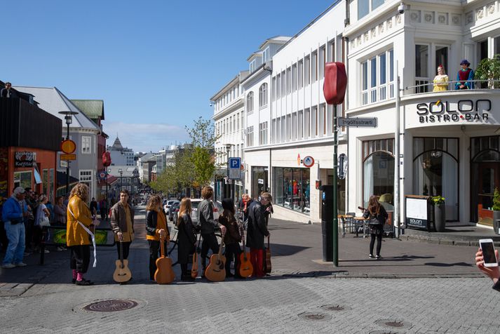 Það er spáð fínu veðri í höfuðborginni í dag.