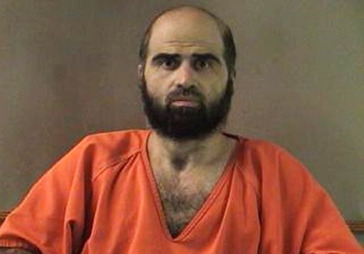Nidal Hasan drap þrettán manns og særði nokkra tugi.