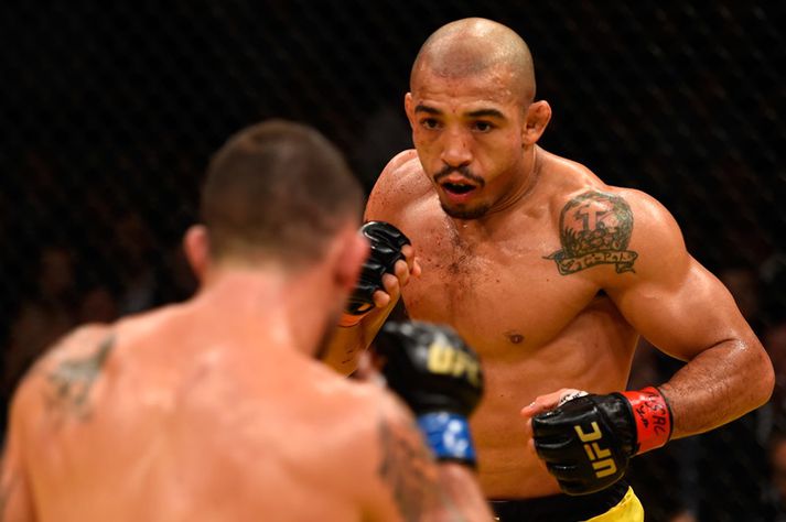 Jose Aldo í síðasta bardaga sínum gegn Frankie Edgar.