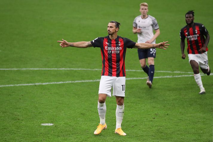 Zlatan Ibrahimovic hefur skorað fjórtán mörk í 22 leikjum síðan hann kom aftur til AC Milan um áramótin.