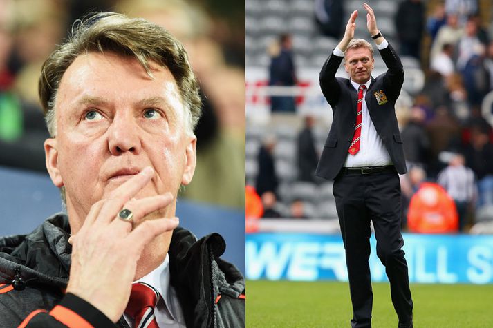 Louis van Gaal og David Moyes.