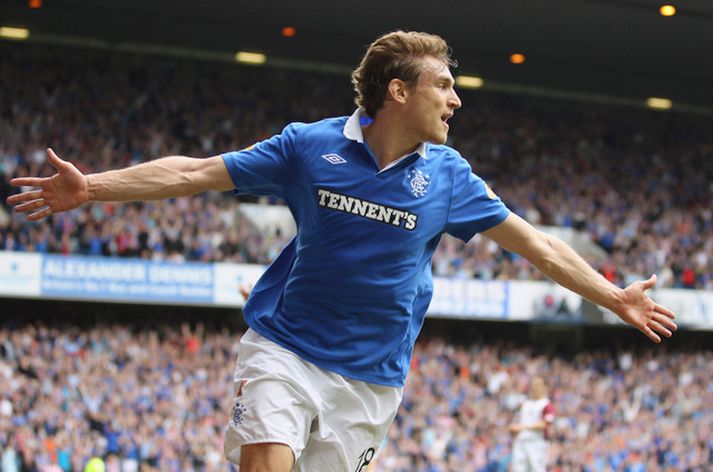Nikica Jelevic í leik með Rangers.