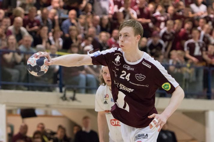 Einar Sverrisson tryggði Selfyssingum sæti í 8-liða úrslitum bikarsins.
