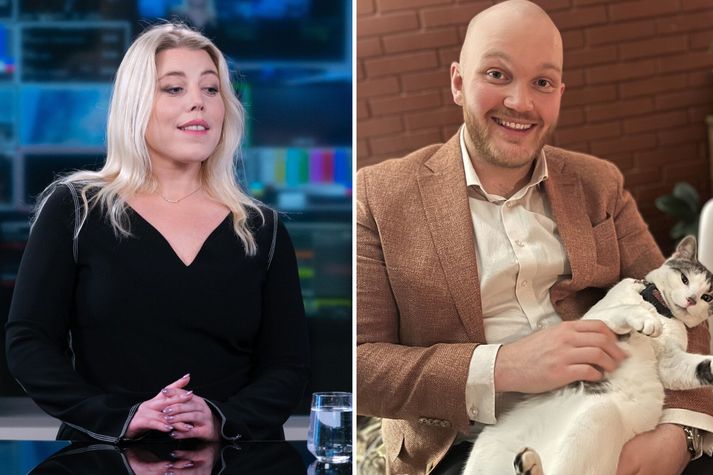 Kristín Ólafsdóttir og Kolbeinn Arnarson eru nýtt og glæsilegt par og elska bæði kisur.