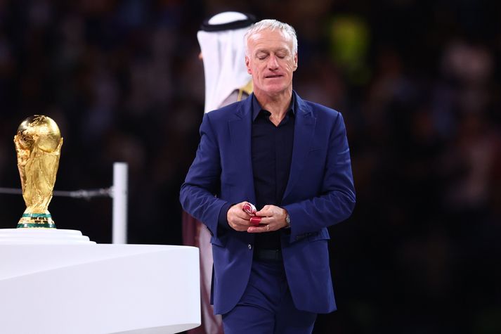 Didier Deschamps var vitanlega súr í leikslok. 