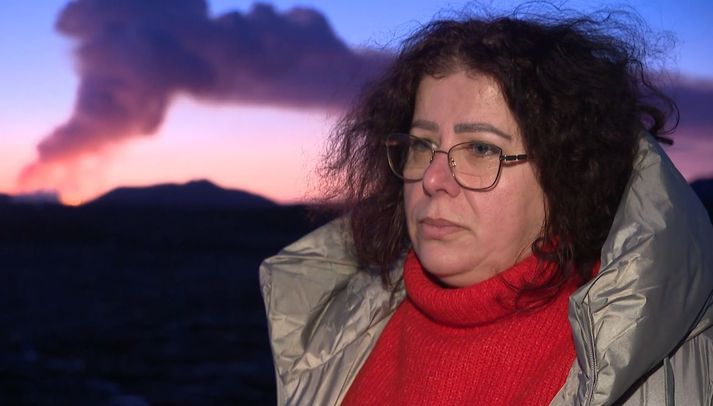 Hún segir að sem innflytjandi finni hún mikið til með Grindvíkingum.