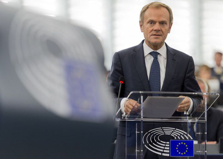 Donald Tusk er forseti leiðtogaráðs ESB.