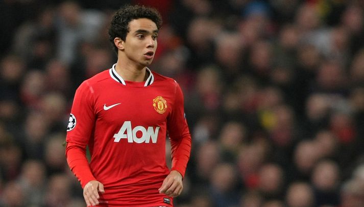 Fabio Da Silva í leik með Manchester United í haust.
