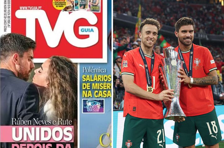 Myndin sem TV Guia setti á forsíðu gefur til kynna að samband Ruben Neves við ekkju Diogo Jota sé í raun ástarsamband. Svo er ekki en Neves var vinur Jota til margra ára.
