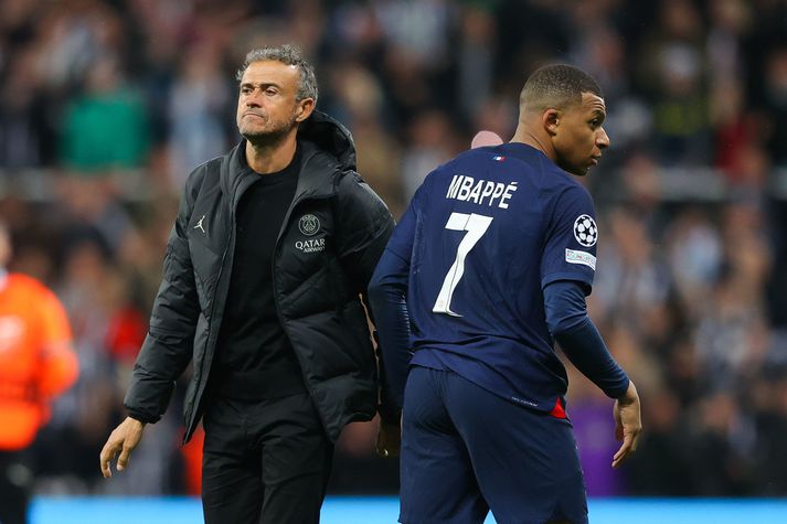 Kylian Mbappé mun yfirgefa PSG í sumar.