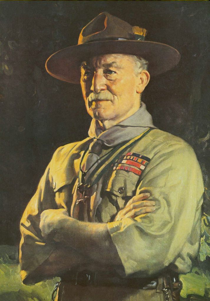 Baden-Powell stofnandi skátahreyfingarinnar.
