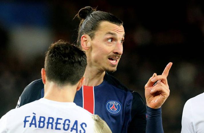 Zlatan í leiknum gegn Chelsea á þriðjudag.