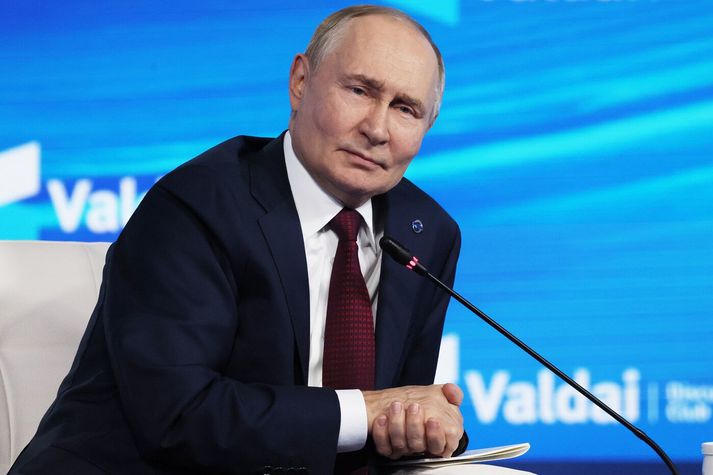 Vladimír Pútín, forseti Rússlands.