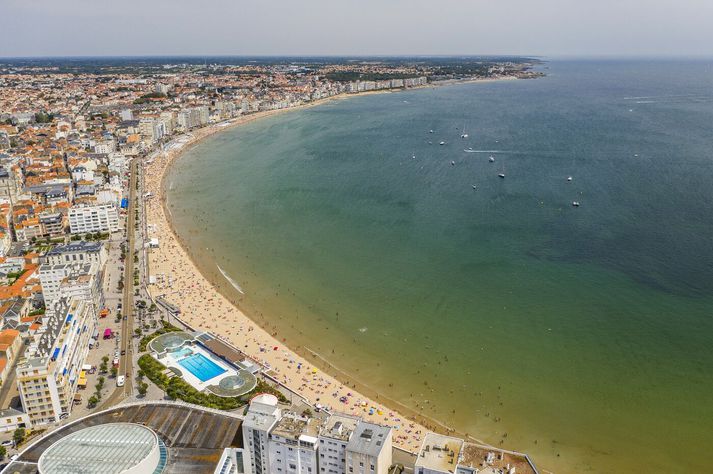Frá Les Sables-d'Olonne, vinsælum strandbæ í Frakklandi.