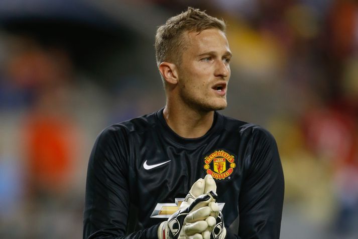 Lindegaard á undirbúningstímabilinu í sumar.