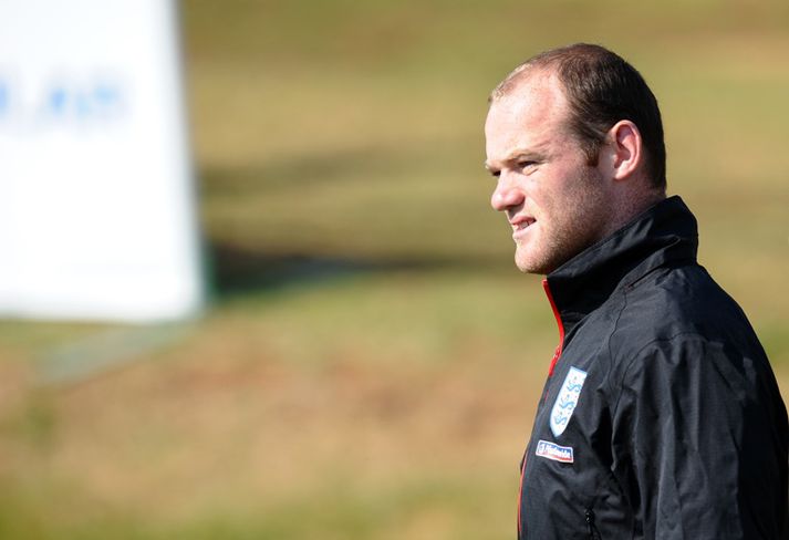 Rooney er mættur á æfingasvæðið.